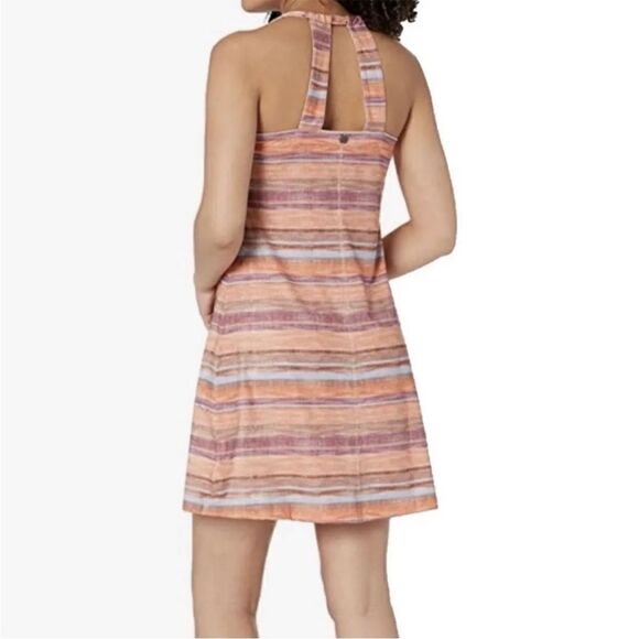 Prana Cantine Terra Soleil Striped Dress - M - Picture 2 of 14